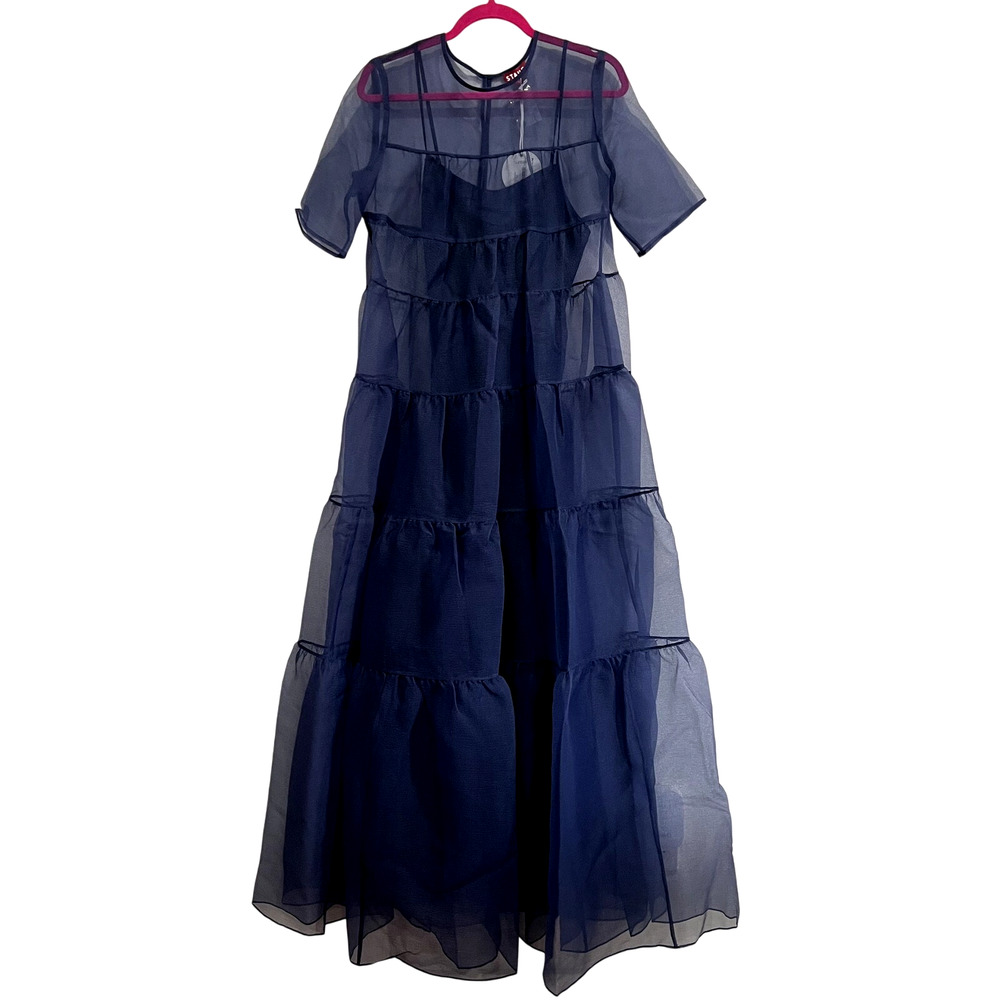 STAUD Hyacinth Organza Maxi Dress NWT NEW - Picture 2 of 7